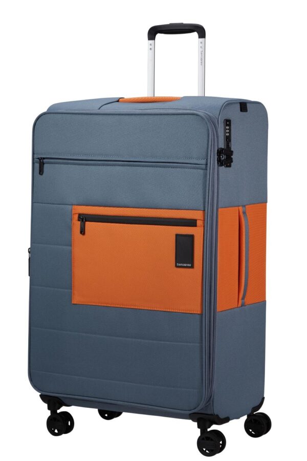 SAMSONITE VAYCAY SPINNER 77 EX BLUEBERRY BLUE ORANGE