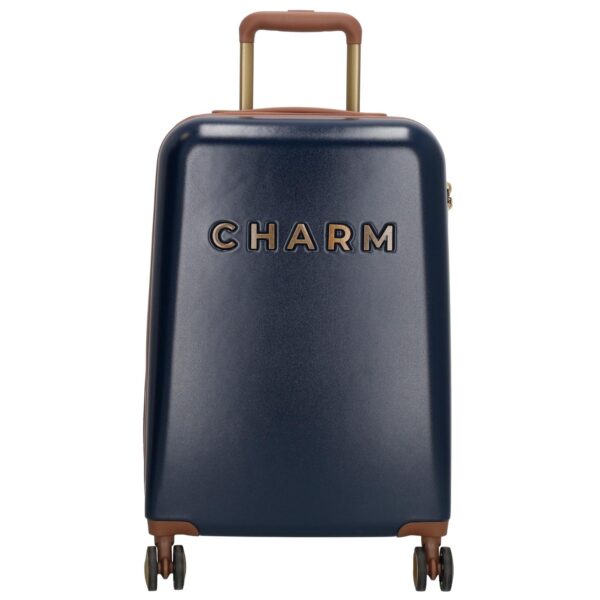 CHARM LONDEN TRAVEL TROLLEY S BLAUW